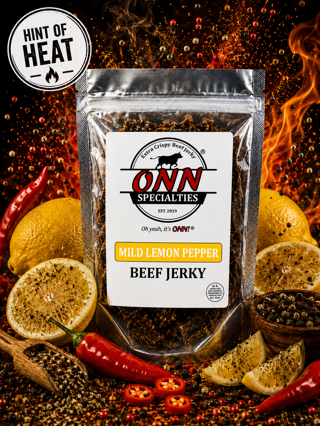 Mild Lemon Pepper Beef Jerky