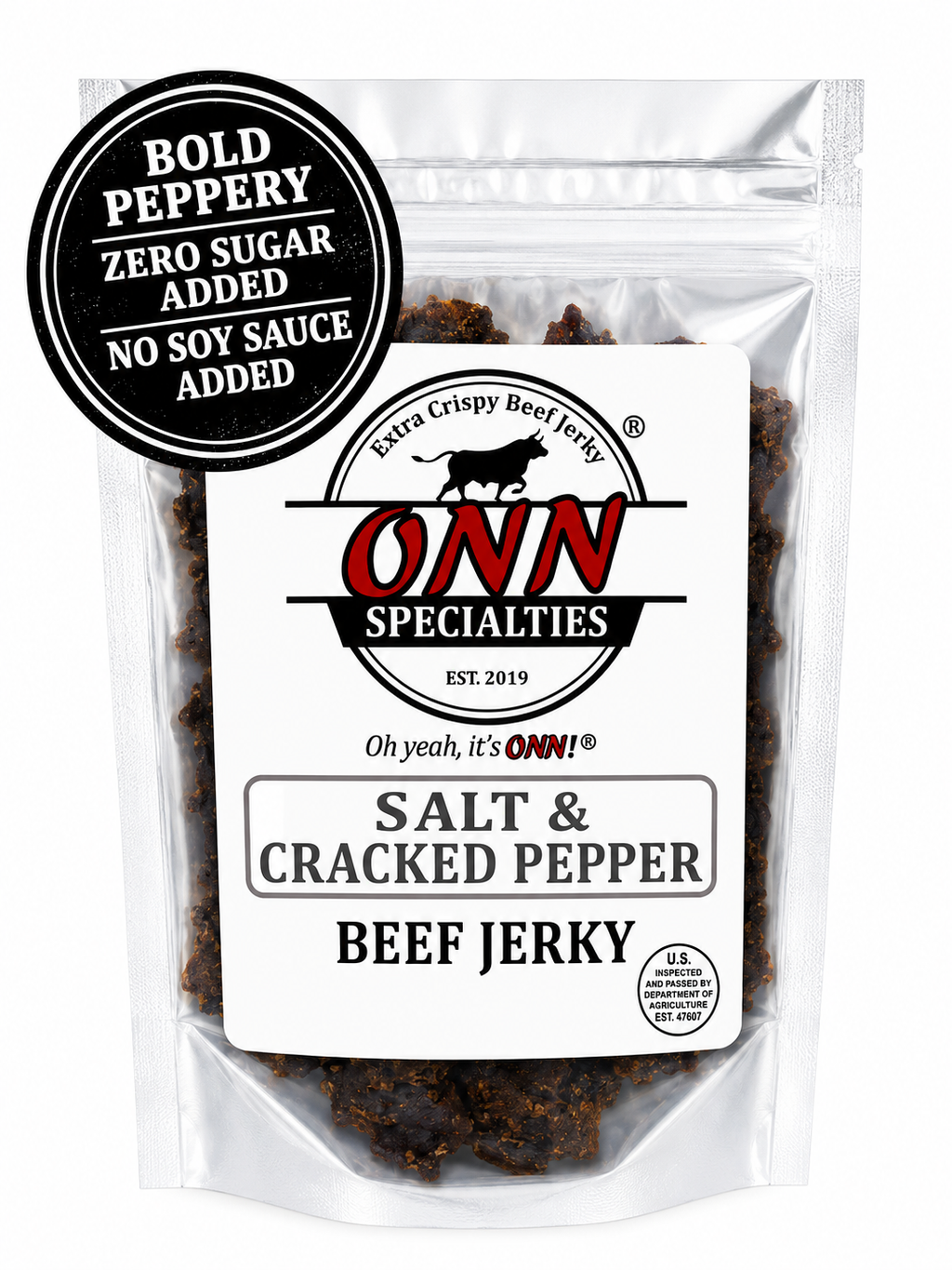 Salt & Cracked Pepper Beef Jerky