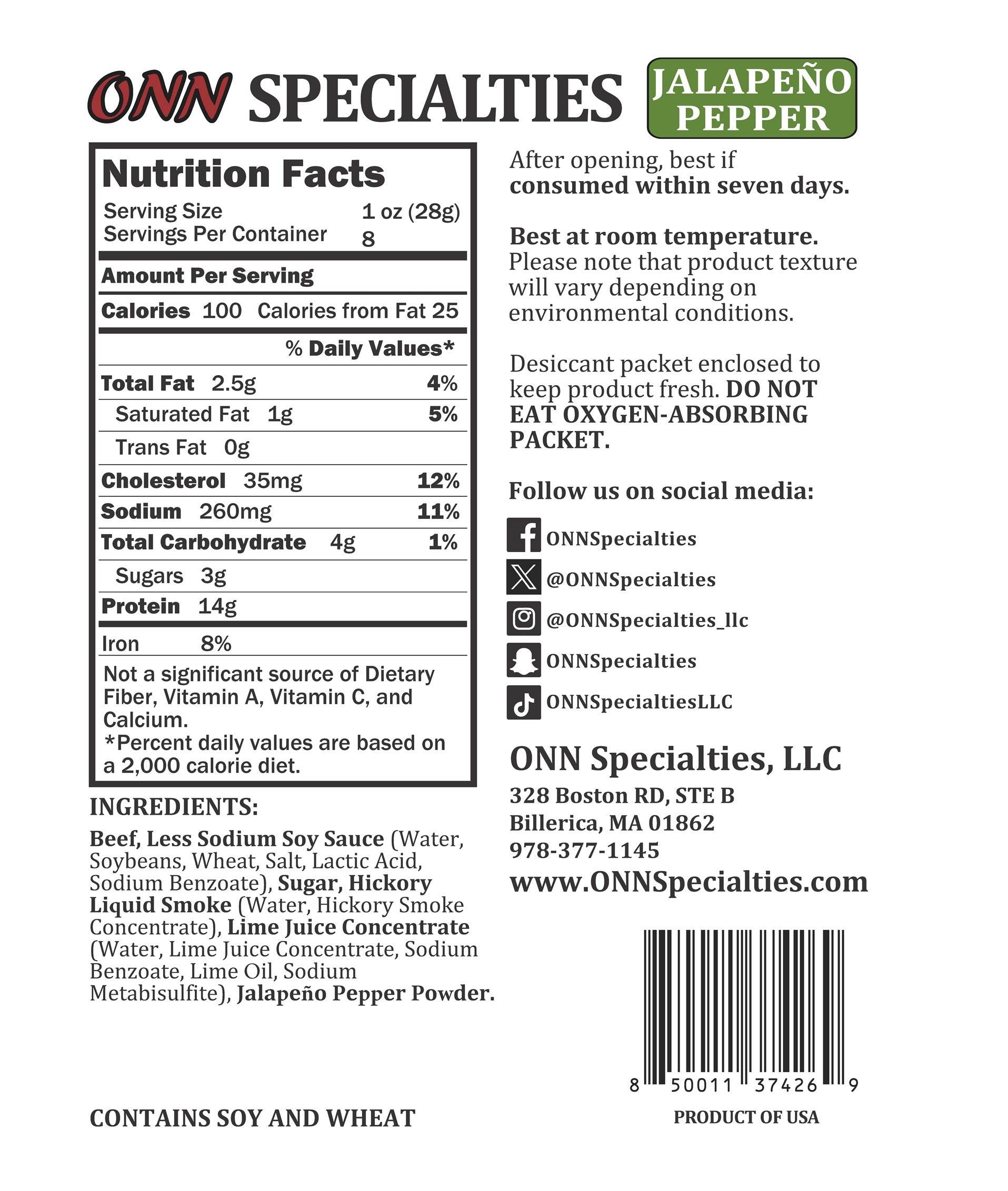 Jalapeno Beef Jerky