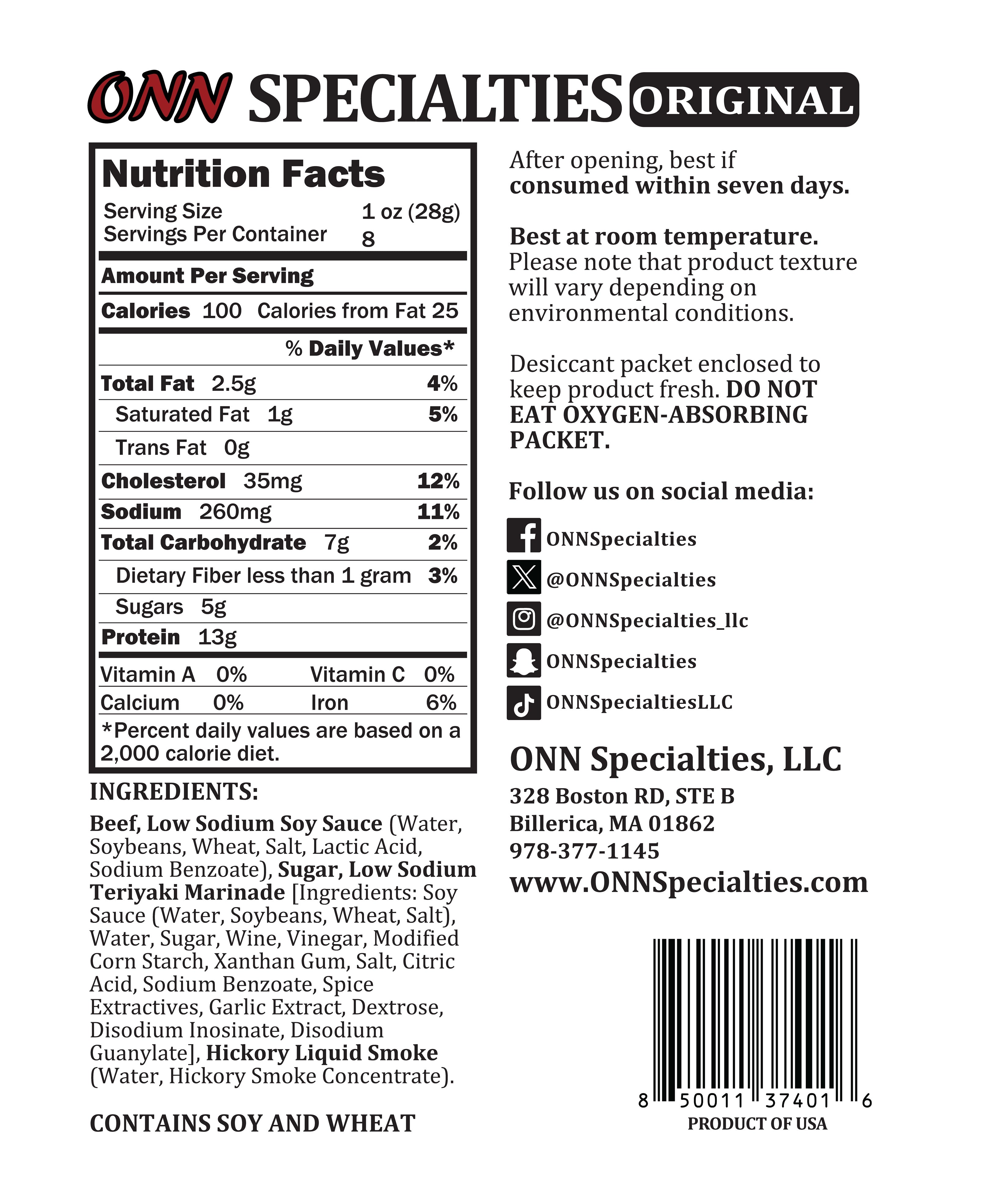Original Teriyaki Beef Jerky
