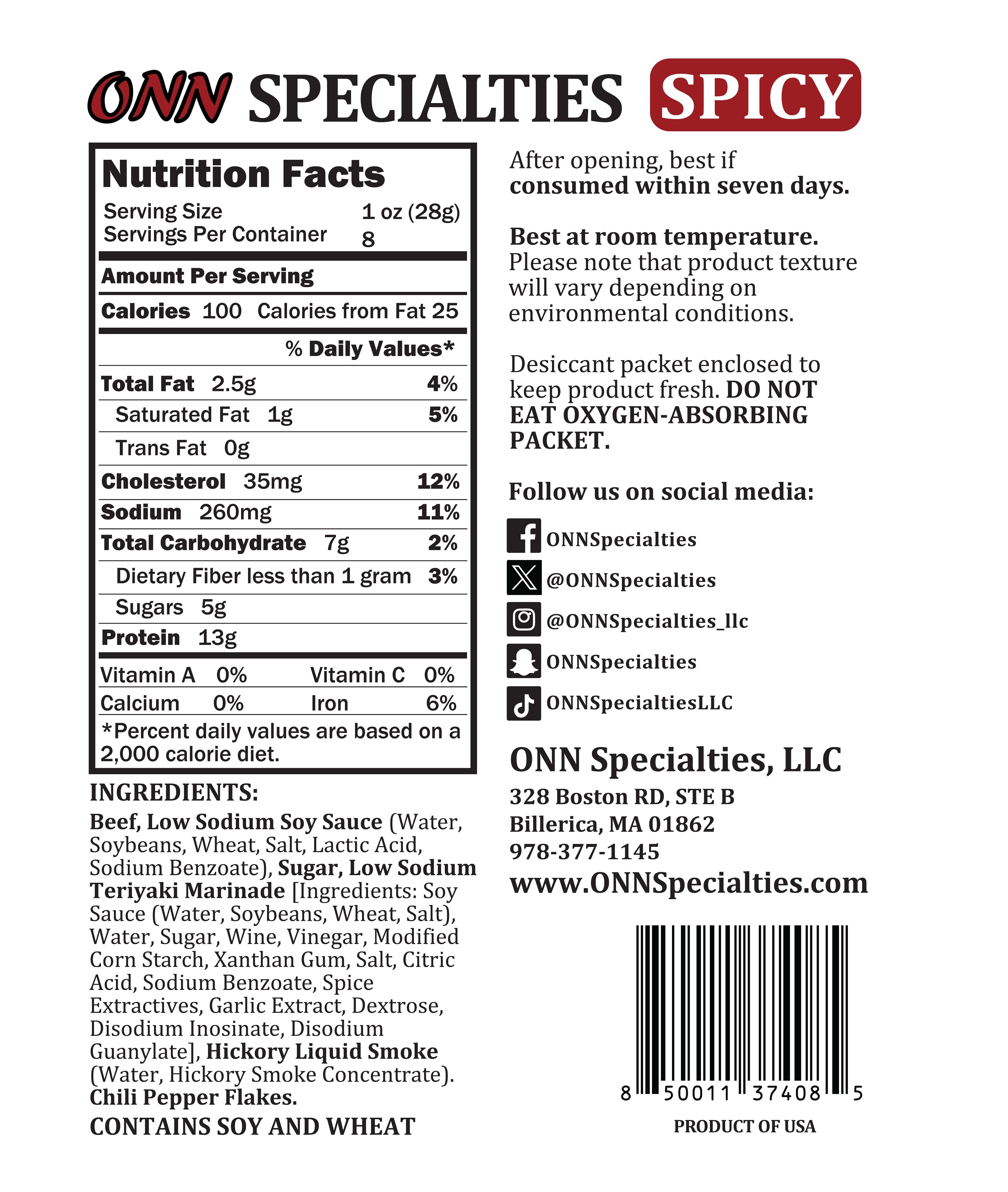 Spicy Teriyaki Beef Jerky